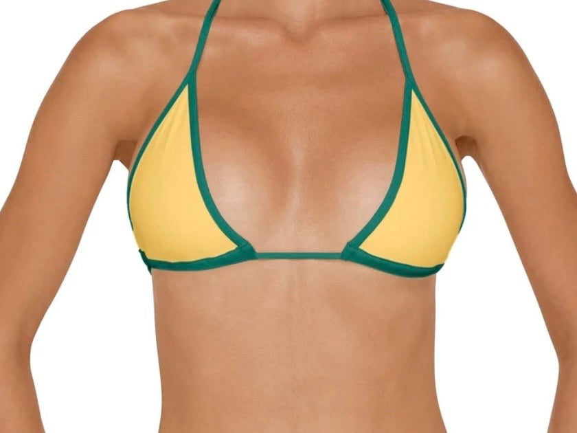 ♻️ Triangle Reversible Bikini Top with Binding