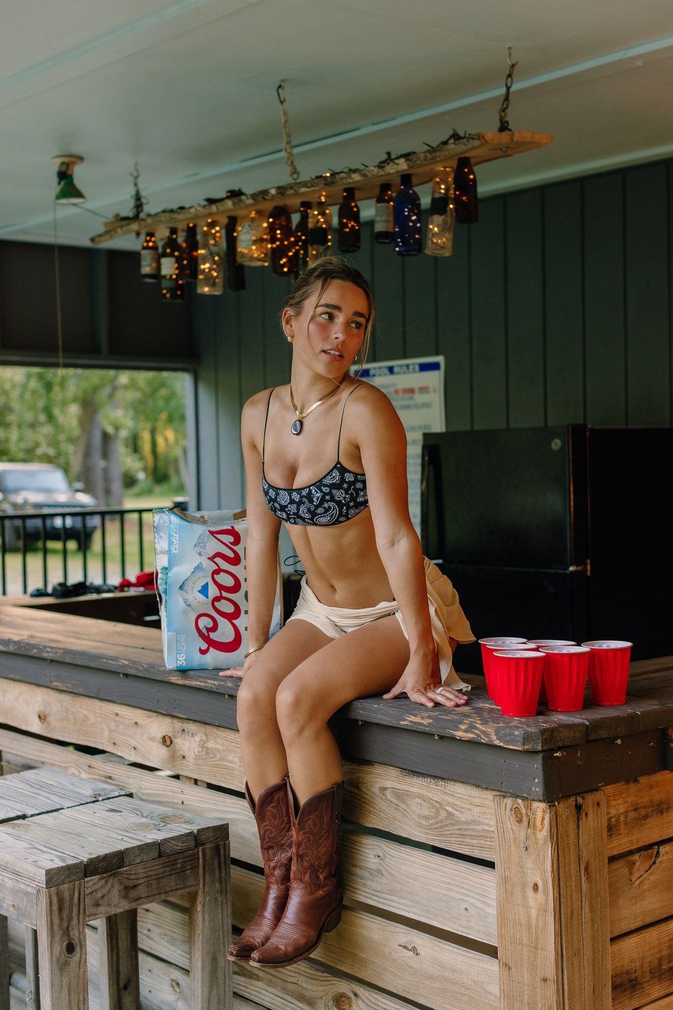 ♻️ Corded Strap Bralette Top
