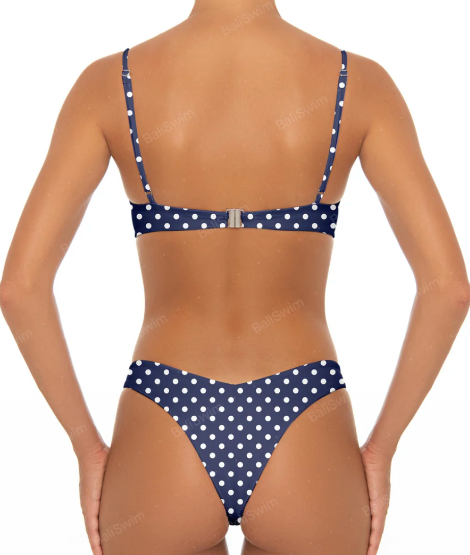 ♻️ Front Gathered Bikini Bottom